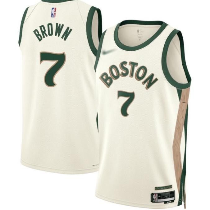 Sale Jersey Basket Nba Boston Celtics #7 Jaylen Brown City Edition Putih