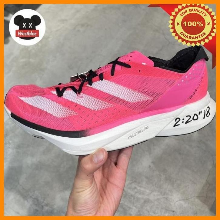 [WES] ADIDAS ADIZERO ADIOS PRO 3 M LUCID PINK RUNNING SHOES SEPATU LARI - SNEAKERS NOT ASICS METASPE