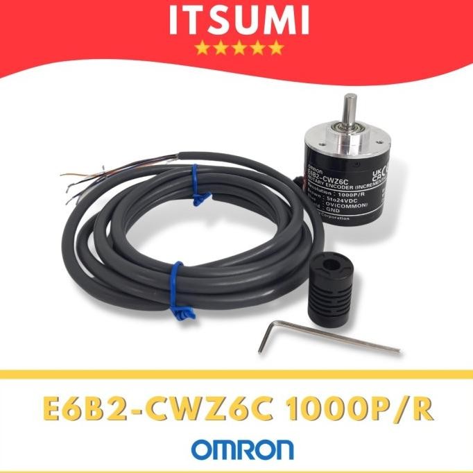 Rotary Enr Omron E6B2-Cwz6C E6B2 Cwz6C E6B2Cwz6C 1000P/R New Stok