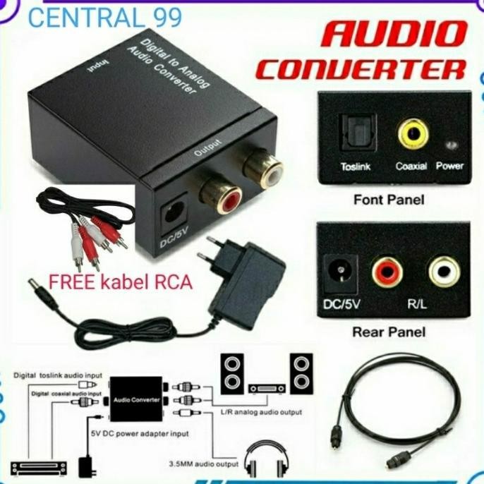 converter audio optical to rca