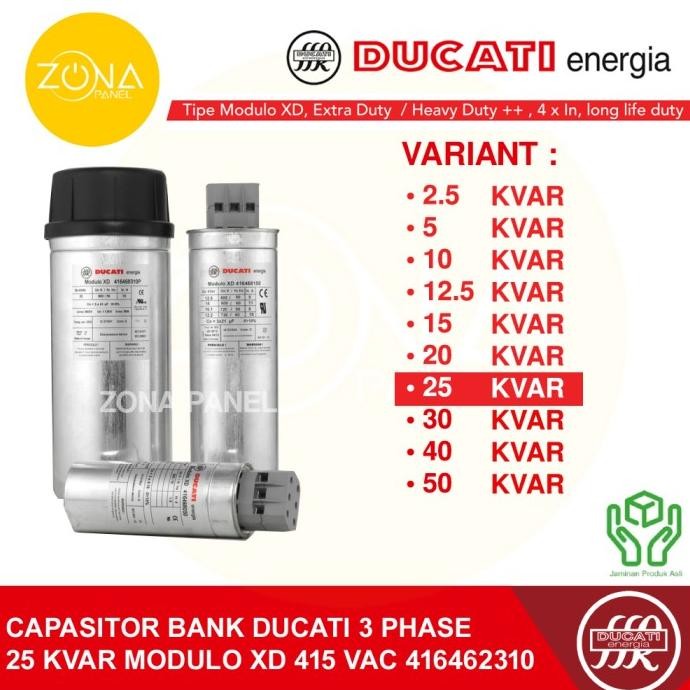 Kapasitor Capasitor Bank Ducati 25 Kvar 25Kvar 415V 416462310 New Stok