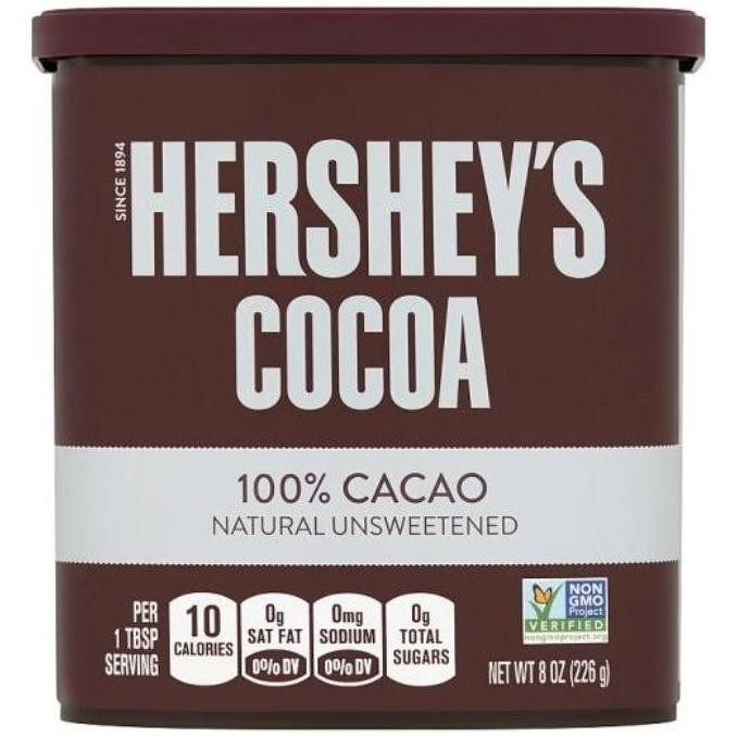 

BARU HERSHEY'S COCOA 100% CACAO NATURAL UNSWEETENED 225GR | COKLAT BUBUK | COKELAT BUBUK CHOCOLATE