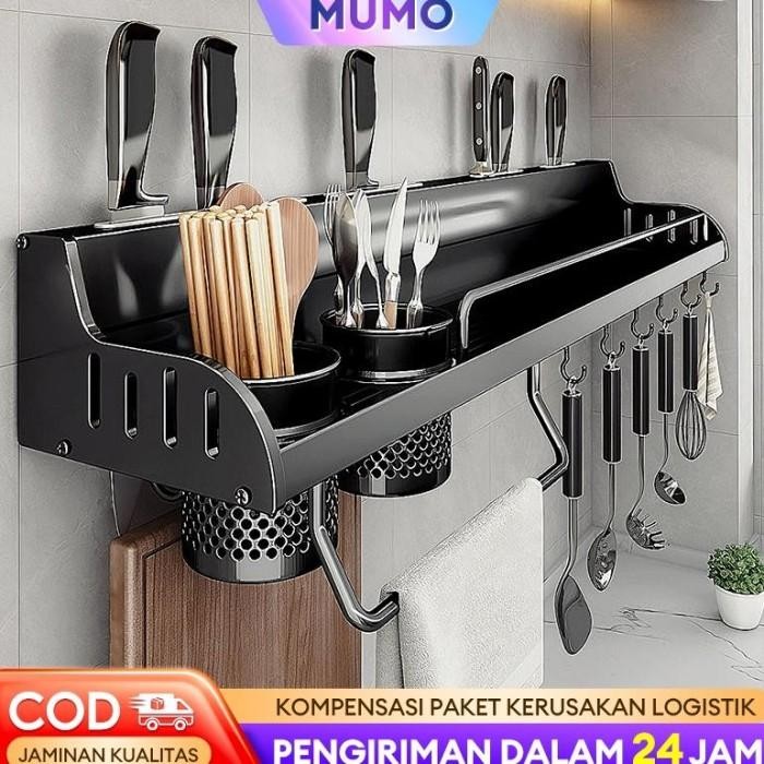 Rak Bumbu Dapur Rak Dinding Stainless steel Rack Bumbu Gantung Rak