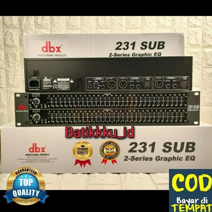 Equalizer Dbx 231 Sub 231Sub 231+Subwoofer Output Equaliser Dbx 231Sub Co
