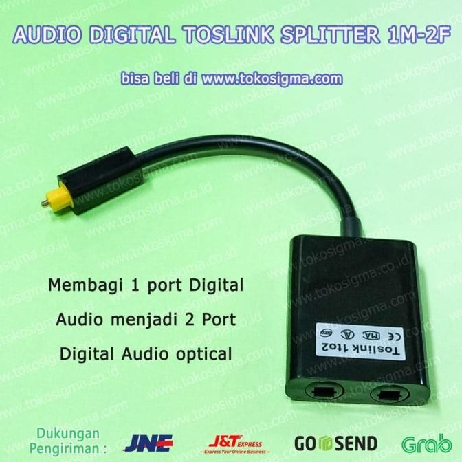AUDIO DIGITAL TOSLINK SPLITTER 1M-2F