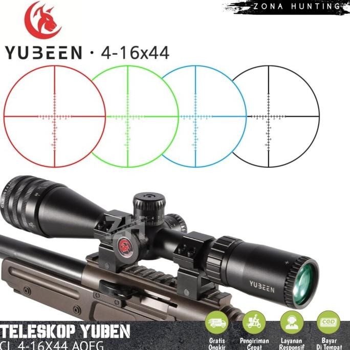 Terlaris Teleskop Yuben Cl 4-16x44Aoeg Telescope Yubeen Anti Getar Lensa Jernih SALE