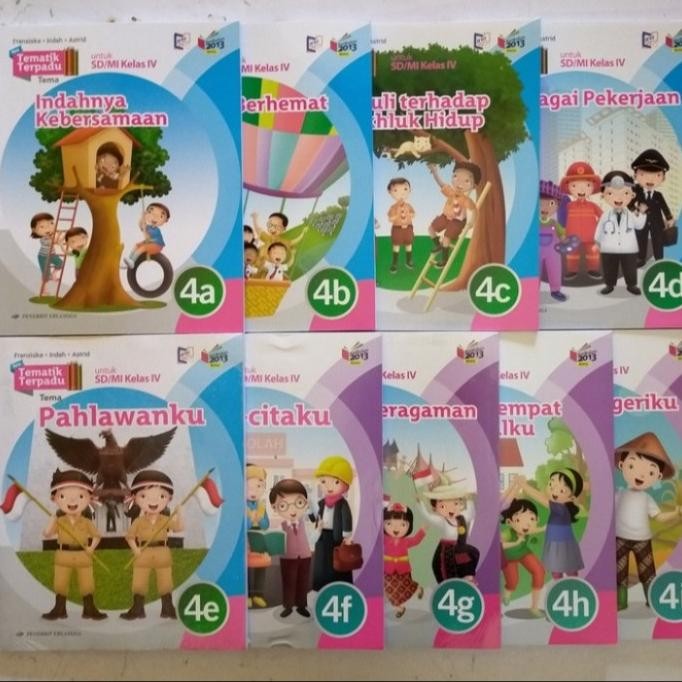 

Paket Lengkap Buku Tematik Terpadu Kelas 4 Erlangga 9 buku