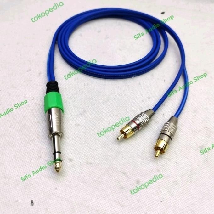 Kabel Audio Plus 2 Jack RCA To Akai 6,5mm stereo 3 Meter