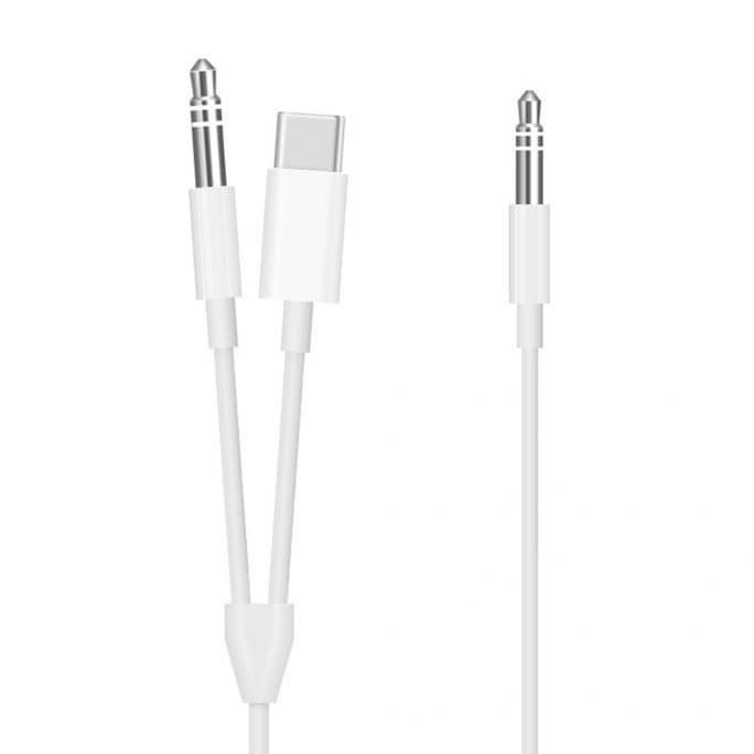 SE USB Type C Dual Aux Audio Cable Adapter