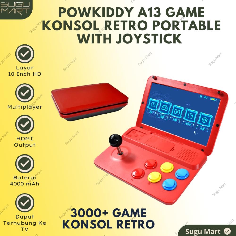 Powkiddy Game Retro A13 Video Game handheld Console 10 inch | Game Retro handheld | Game retro Porta