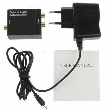 CONVERTER (Optic)Digital to (Rca)Analog Audio