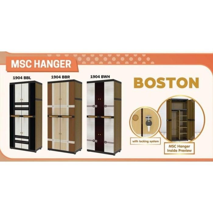 CUCI GUDANG Lemari Pakaian Plastik Gantung Rak Naiba 1924 Cermin Kaca