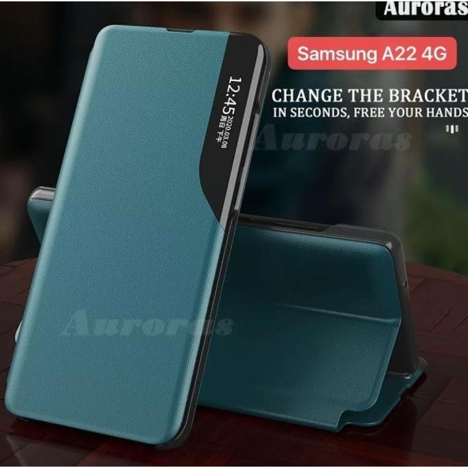 SIAP KIRIM SAMSUNG M22 M32 FLIP COVER SMART DOMPET SILIKON CASING SOFT CASE HP