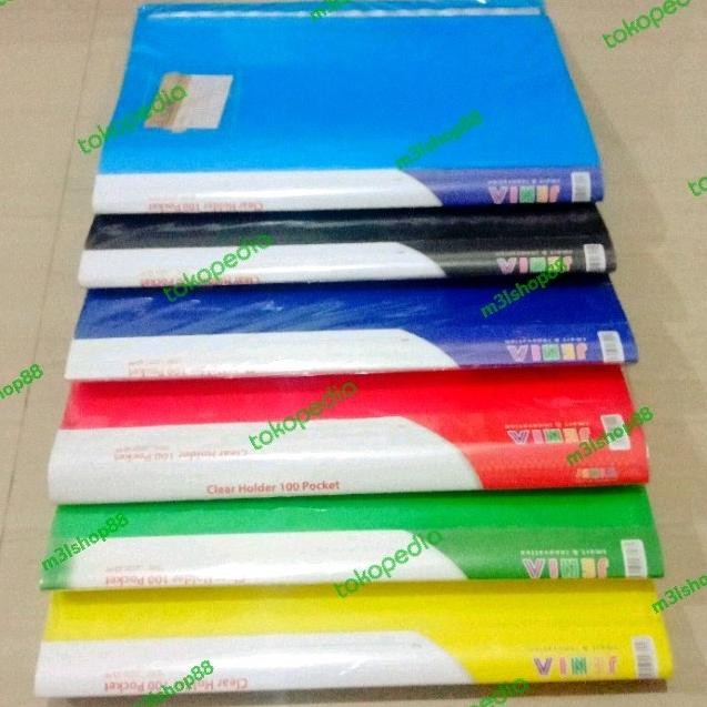 

ready Clear holder / display book folio 100 lembar JENIA-1 pcs murah