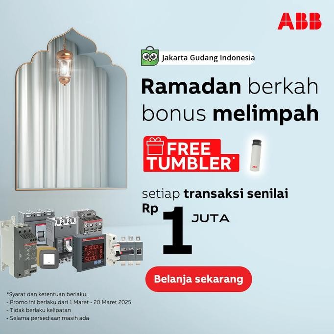 Abb Contactor 3P 65A Af65-30-11-12 48-130Vac/Dc New Stok