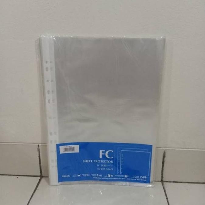 

ready pp pocket folio daiichi/sheet protector daiichi F4 isi 50 lembar murah