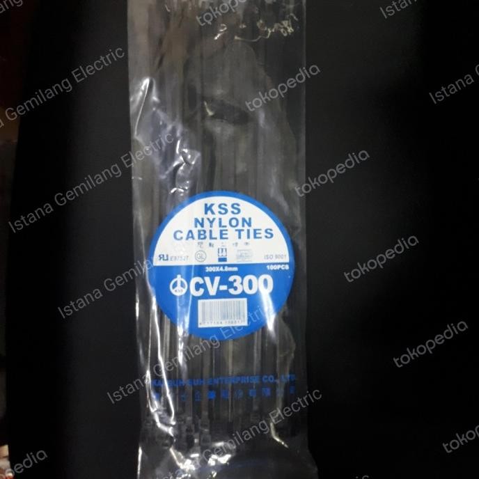 

ready KABLE TIES CV-300/ 30CM X 4,8MM -HITAM KSS murah