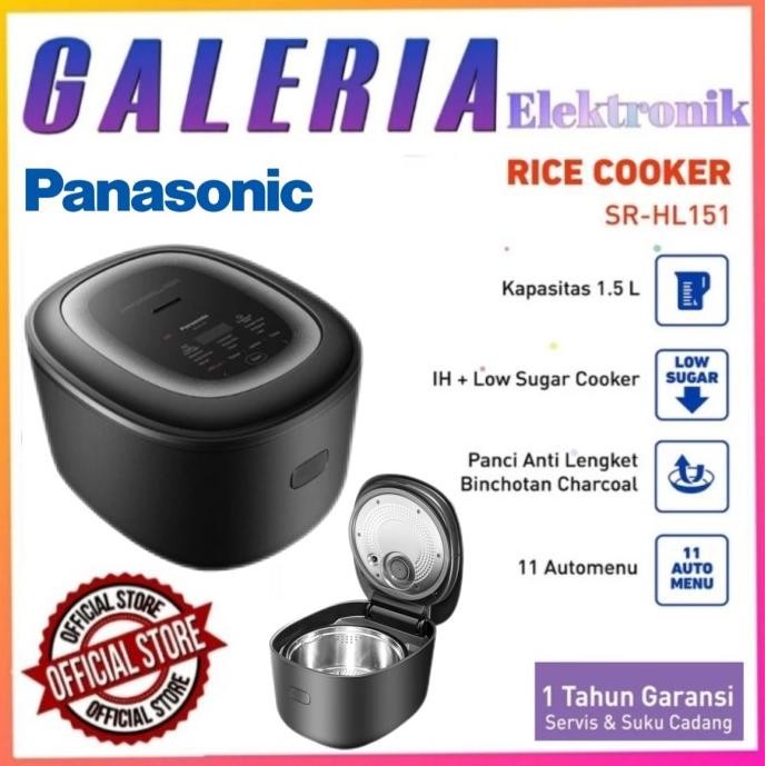 Murah Rice Cooker Panasonic Low Carbo Sugar 1.5 L Sr-Hl151 Ksr Induction