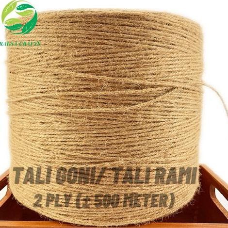 

Goni Tali Goni/Rami 2 Ply 500 Meter Untuk Kerajinan Tangan Dekorasi Diy Co