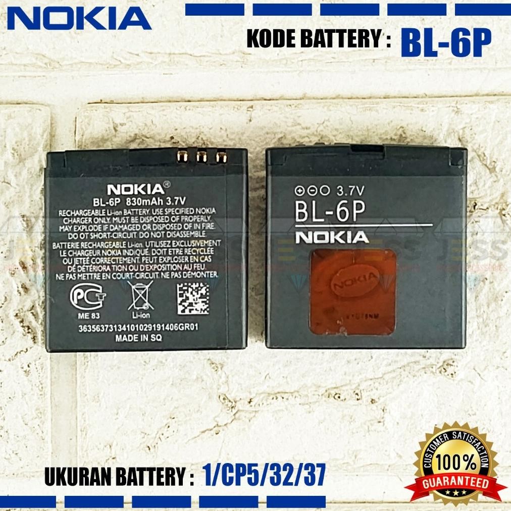 Terlaris Baterai Original Bl-6P Blp6P Compatible Hp Cina & Nokia Jadul 6500C 6500 Classic 7900 Cryst