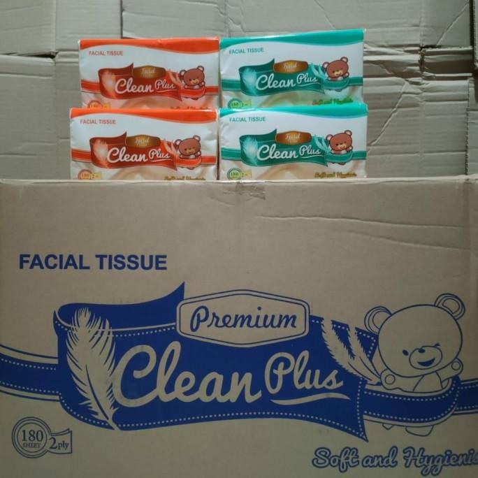 Tisu cleanplus 180 sheet PAKET 10 pcs - tisu murah - tisu wajah