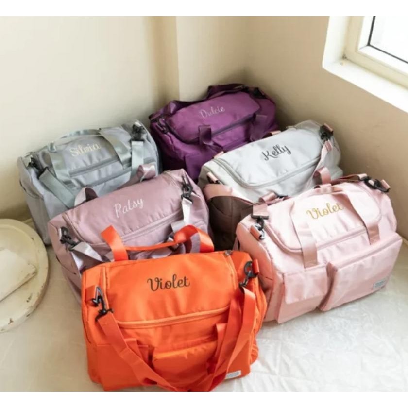 Personalized Duffle Bag, Weekender Bags With Name, Embroidered Duffle Bag,  Travel Bag For Women,Bri