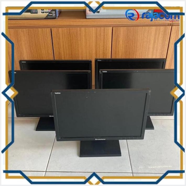 [rjk] lcd monitor lenovo 19 inch - second bekas