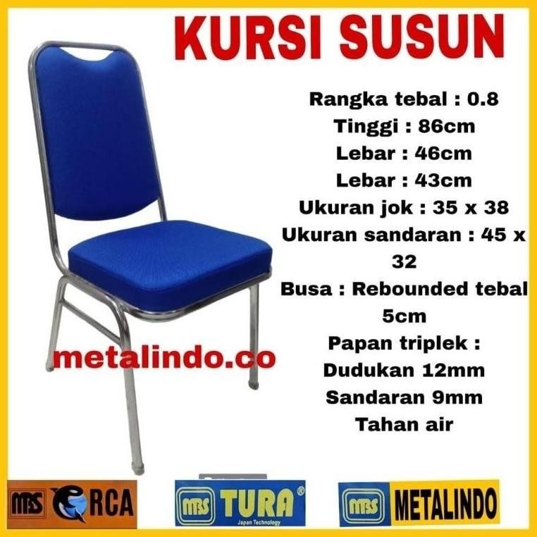 kursi Susun Kursi Seminar Kursi kantor Kursi makan Serbaguna (Jok kain )