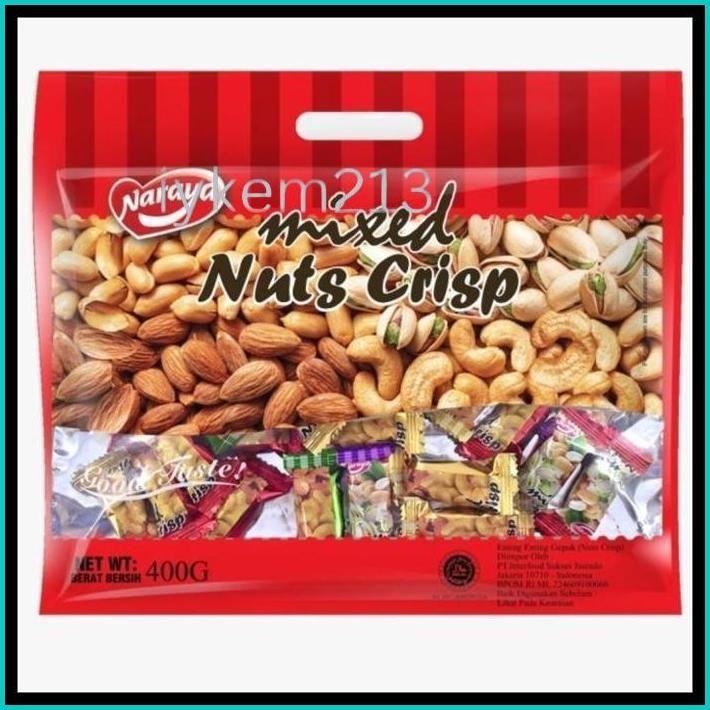 

( BERKAH ) NARAYA MIXED NUTS 400GR NARAYA PERMEN KACANG ENTING ENTING GEPUK SNACK CEMILAN ENAK
