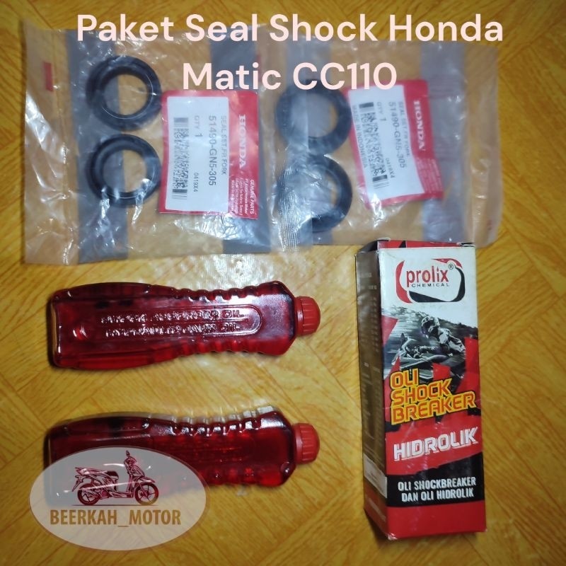 Seal shock set Oli shock Honda matic CC110 Beat scoopy spacy vario 110