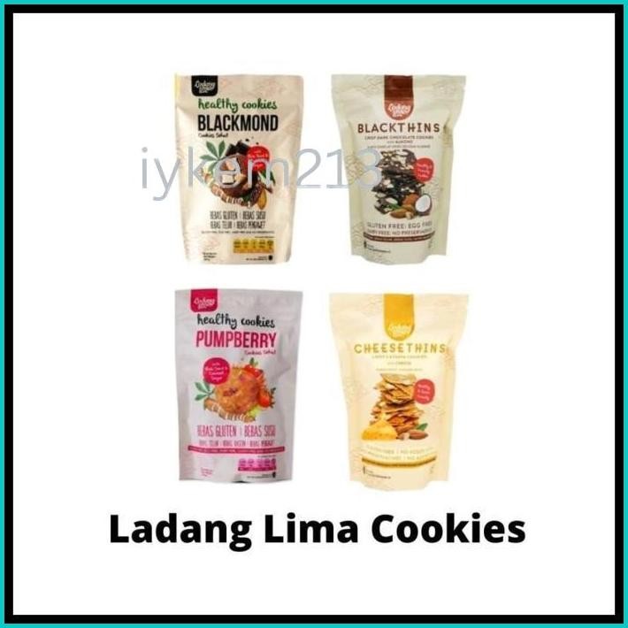 

BLACKMOND/ BLACKTHINS/ CHEESETHINS/ PUMPBERRY COOKIES LADANG LIMA GLUTEN FREE SNACK SEHAT