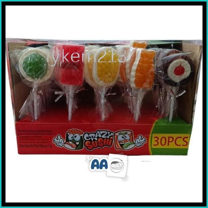 

PERMEN KERAS CRAZY SUSHI BOX ISI 30 X 15 GR