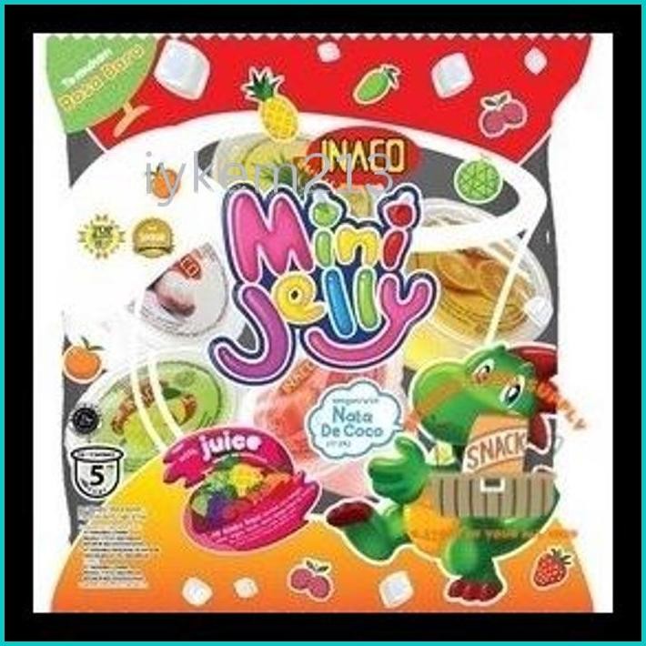 

( BERKAH ) INACO JELLY MINI ISI 5 PCS PUDING NATA DE COCO SNACK CEMILAN ANAK