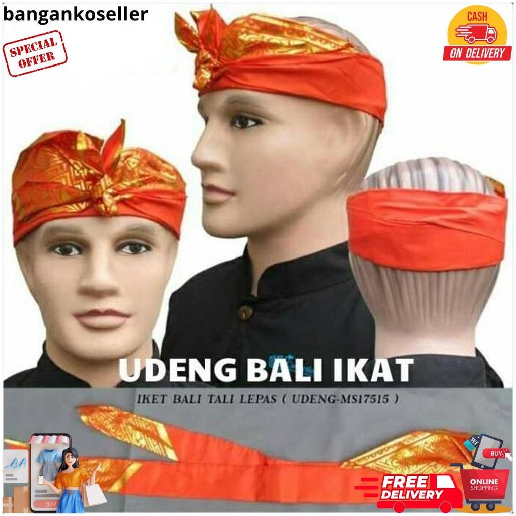 Fiulina - Udeng Bali / Ikat Bali Original Model Setengah Jadi Termurah Banget