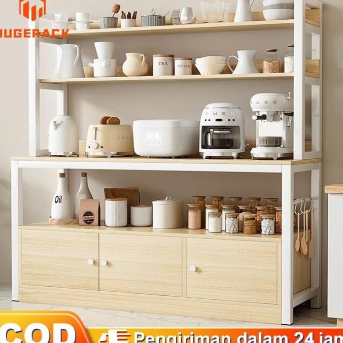 Rak Dapur Microwave /Rak Oven Microwave Dengan Kabinet /Rak Bumbu /Rak