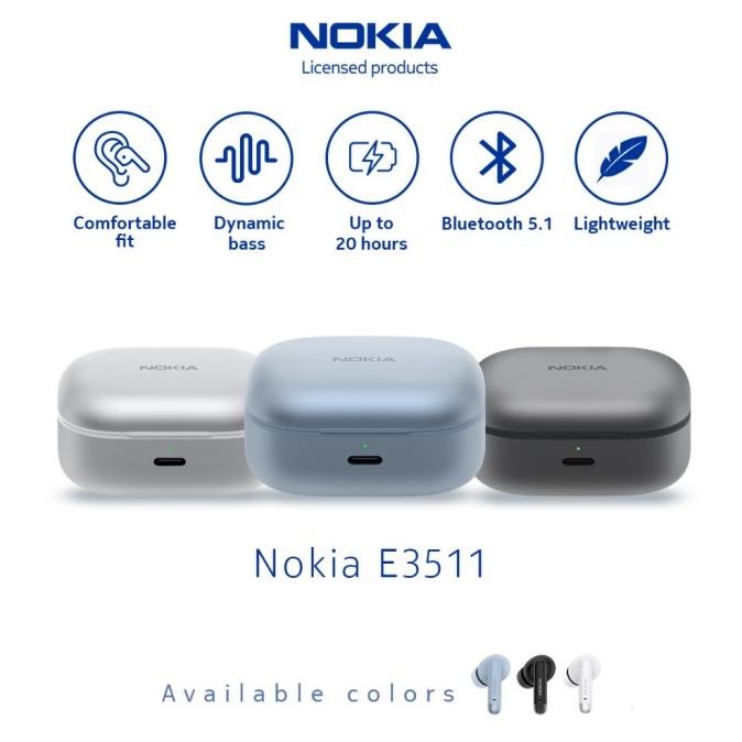 Promo Nokia E3511 Anc True Wireless Earphones Tws Low Latency Hd