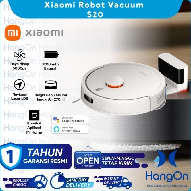Promo Xiaomi Robot Vacuum S20 And Mop 5000Pa Suctions Lds Navigation