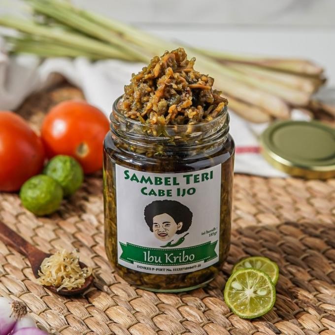 

Sale Sambel Teri Cabe Ijo Sambal Ibu Kribo Khas Bogor