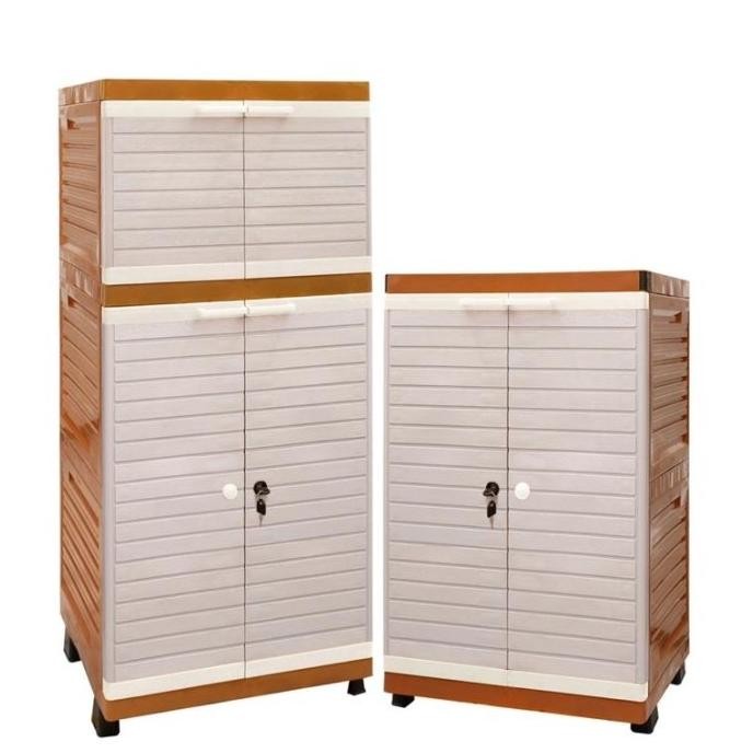 Lemari Pakaian Plastik Pakai Kunci 3 Susun Kokoh dan Kuat