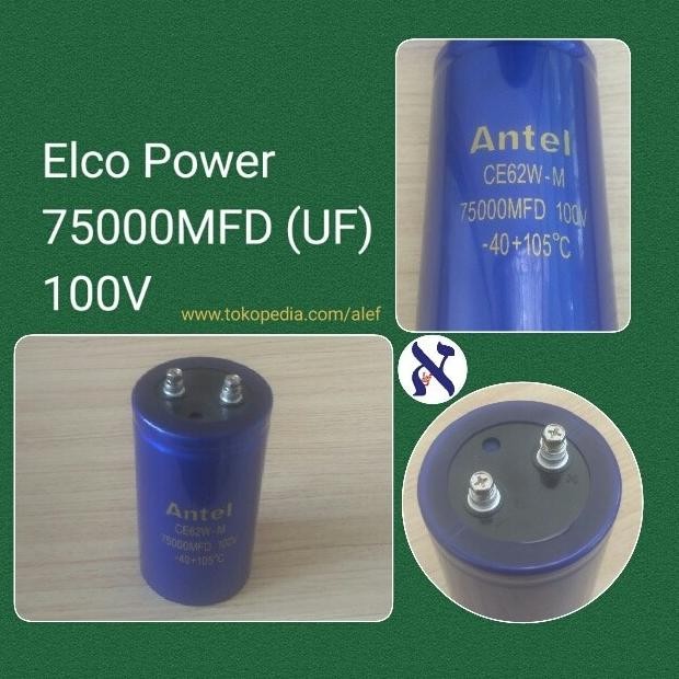 Sale Elco Power 75000 Mfd 100V Capasitor Kapasitor 75000 Uf
