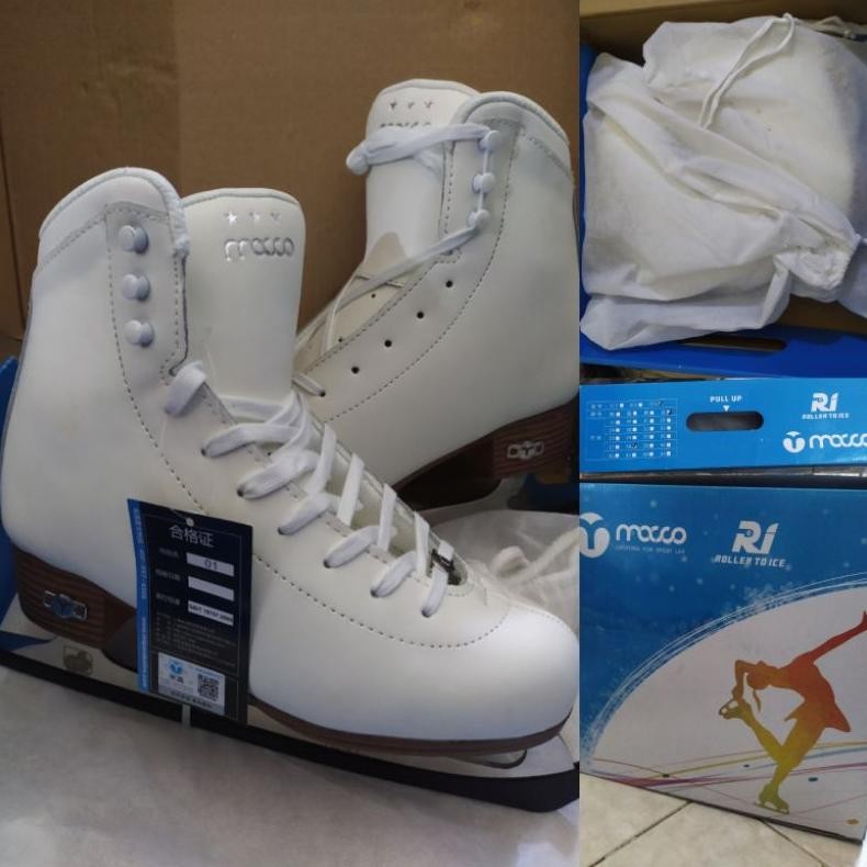 Premium RISPORT ELECTRA LIGHT MK PRO FREESTYLE Mocco RI Star 3 Figure Ice Skating Shoes Sepatu Selun
