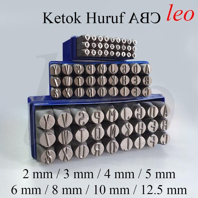 

Letter Punch 2/3/4/5/6/8/10/12.5 Mm Ketok Huruf Abjad Upright Stamp Co