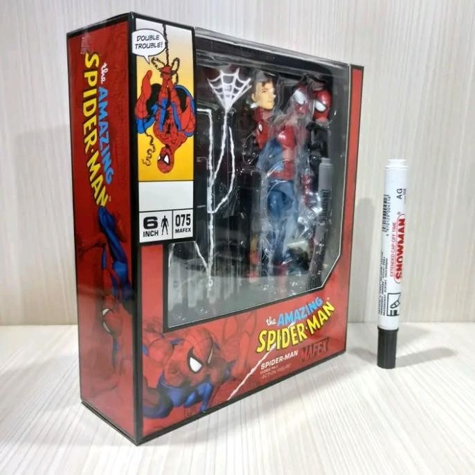 MAINAN MAFEX ACT FIGURE MAFEX 075 COMIC THE AMAZING SPIDERMAN RECAST M