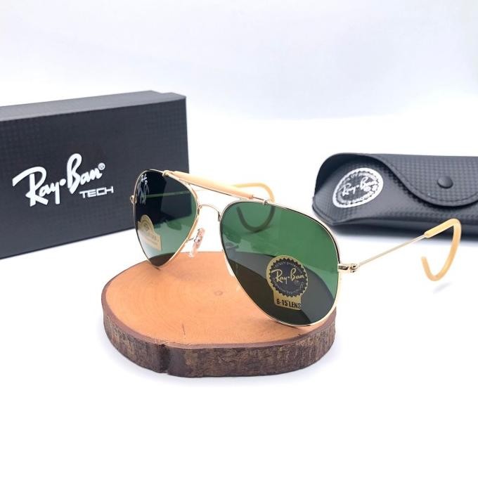 ready  new kacamata hitam pria wanita ray ben aviantor uv protection + BOX