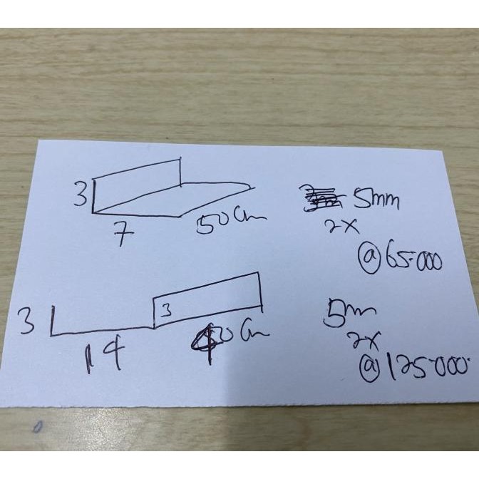 

Acrylic 5Mm Custom Bending/ Tekuk Ukuran Dalam 4 Pcs Co