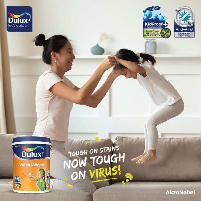 CAT DULUX EASY CLEAN 2.5L / WHITE 1501 / PUTIH murah