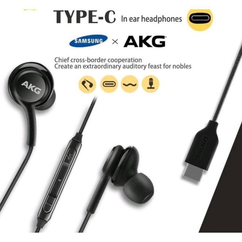 ready stock Handsfree Samsung Original AKG Type-C Samsung Note 10 Note 20 S20 S21 S21 FE A53 S21 Ult