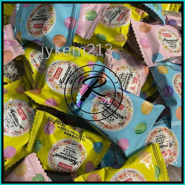 

JAJAN SNACK ECER MACAROON SANDWICH BISKUIT SNACK PHILPPINES PER PCS