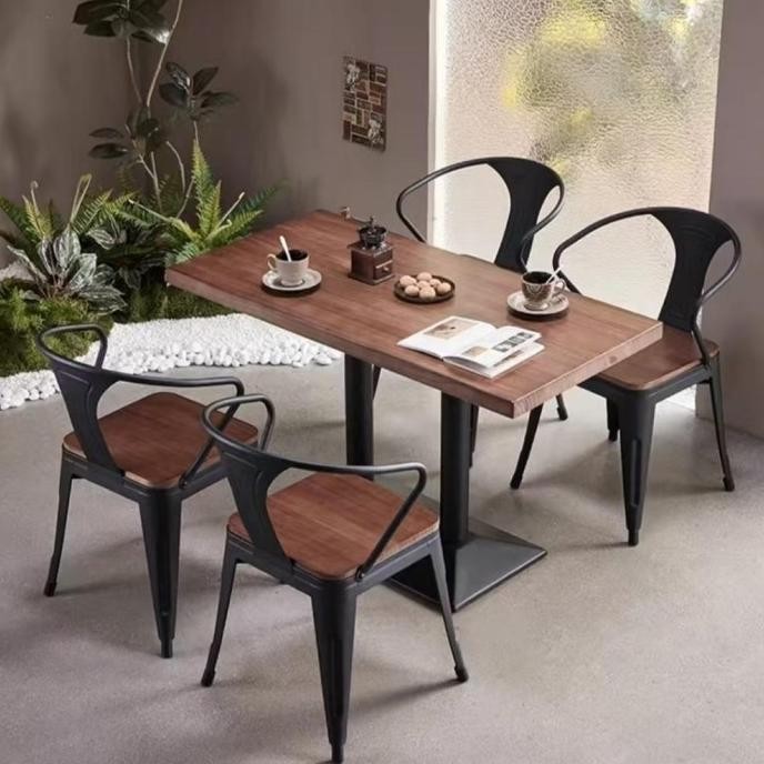 Kursi Bar Besi Kursi Makan Kursi Persegi Tinggi Kursi Outdoor