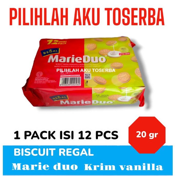 

Murah Biskuit Regal Marie Duo Krim Vanilla 20 Gr - ( Harga 1 Dus )